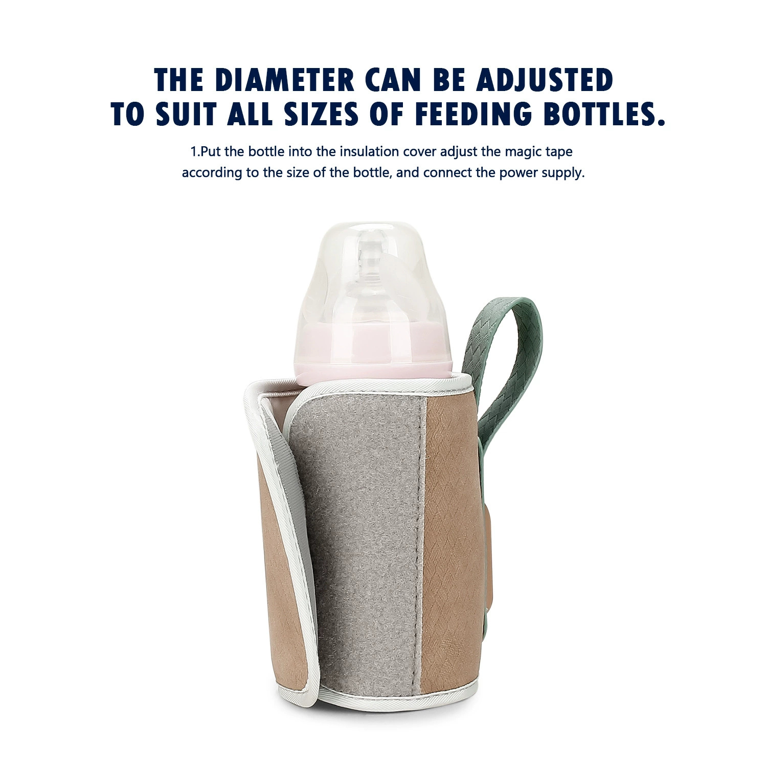 Baby Food Warmer - Babyflaschenwärmer-Tasche USB-Betrieben Isolierte Heiztasche Tragbare Reisetasche