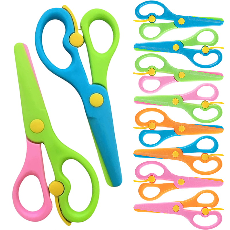 Baby Food Scissors - Kunststoffschere, doppeltes Farbspleißen, handgefertigt, DIY, sichere