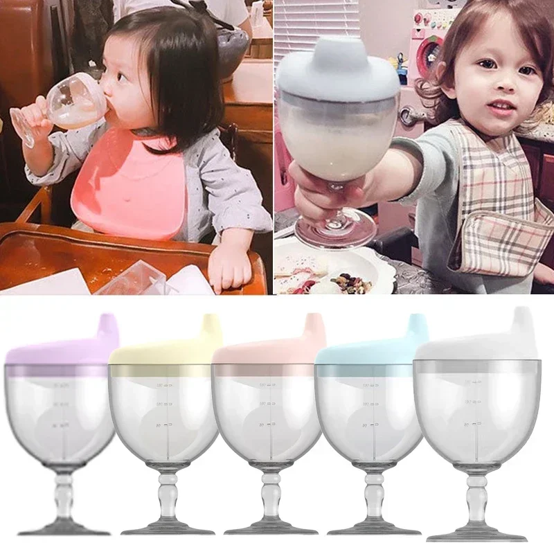 Baby Food Jars With Lids - Baby Lernen Trinkflasche Neuheit Weinglas Geformt