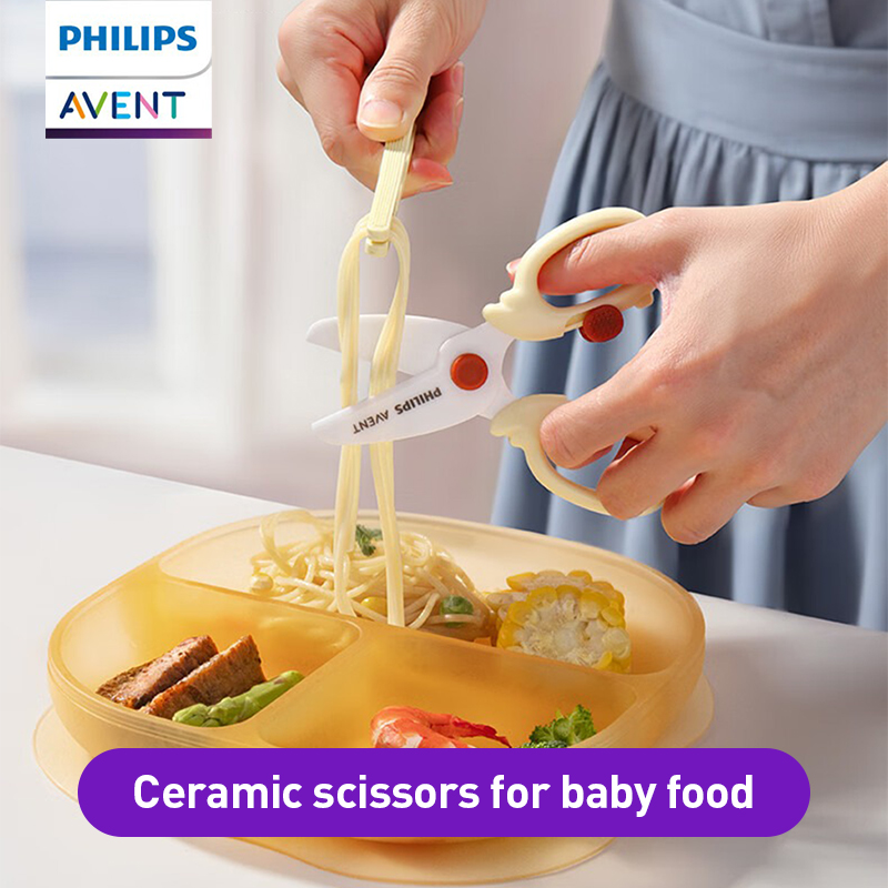 Baby Food Scissors - Avent Baby-Nahrungsschere mit Sicherer Abgerundeter Klinge