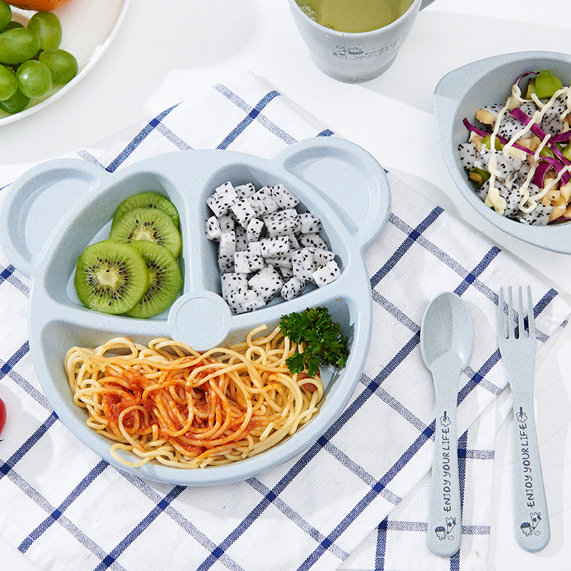 3 teile/satz Weizen Stroh Kind – Baby Food Menu Bewertung und Preis