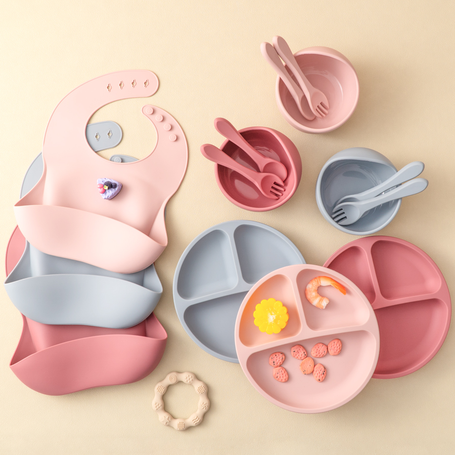 5Pcs Baby Silikon Fütterung Se – Baby Food Menu Bewertung und Preis