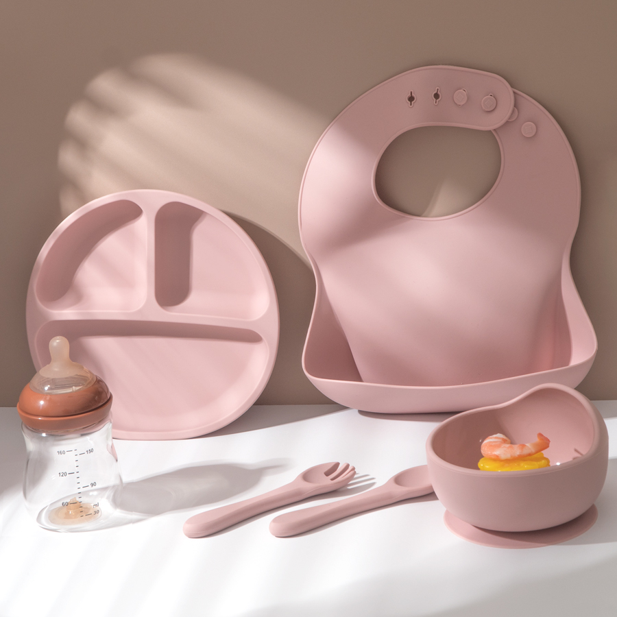 5Pcs Baby Silikon Fütterung Se – Baby Food Menu Bewertung und Preis
