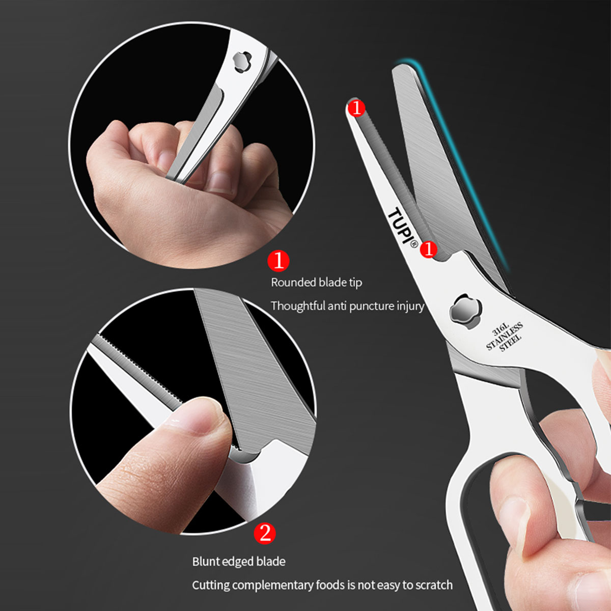 TUPI - Edelstahlschere, Babyna – Baby Food Scissors Bewertung und Preis